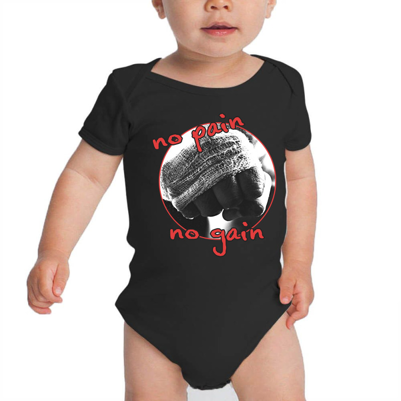 No Pain No Gain Baby Bodysuit by Inmamlil638 | Artistshot