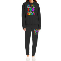 Sped Teacher 100 Days Brighter 100th Day Of School T Shirt Hoodie & Jogger Set | Artistshot