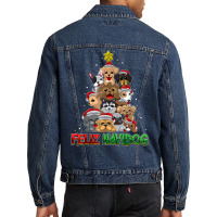 Feliz Navidog   Feliz Navidad   Christmas For Dog Lovers T Shirt Men Denim Jacket | Artistshot