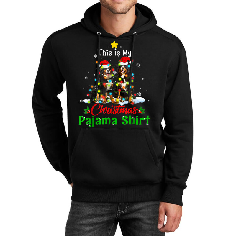 This Is My Christmas Pajama Bernese Mountain Dog Couple T Shirt Unisex Hoodie | Artistshot