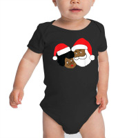 Black Loving Santa Claus And Mrs. Claus Ethnic Christmas T Shirt Baby Bodysuit | Artistshot