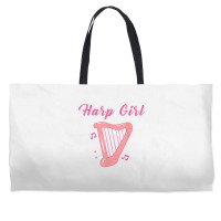 Harp Girl Harpist Musical Instrument Harp Player T Shirt Weekender Totes | Artistshot