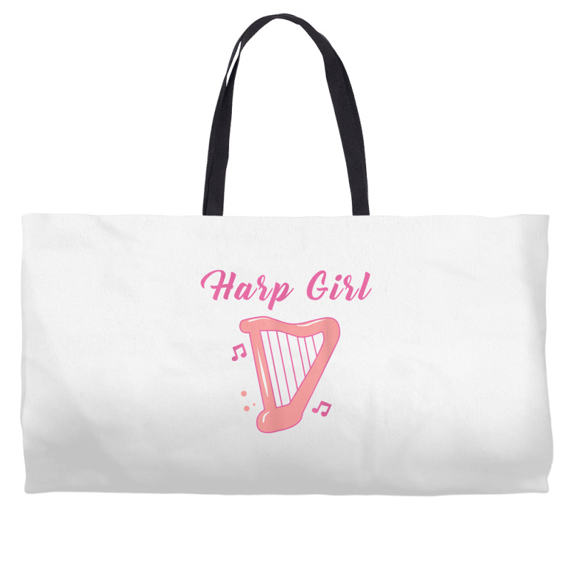 Harp Girl Harpist Musical Instrument Harp Player T Shirt Weekender Totes | Artistshot