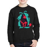 Cat Shapes - Funny Cute Kitty - Modern Art Youth Sweatshirt | Artistshot