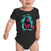 Cat Shapes - Funny Cute Kitty - Modern Art Baby Bodysuit | Artistshot