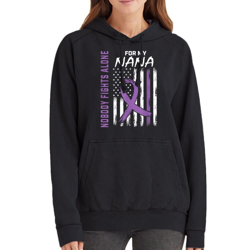 Nobody Fights Alone Nana Lupus Awareness American Flag Gifts T Shirt Vintage Hoodie by mosesswabyhi | Artistshot