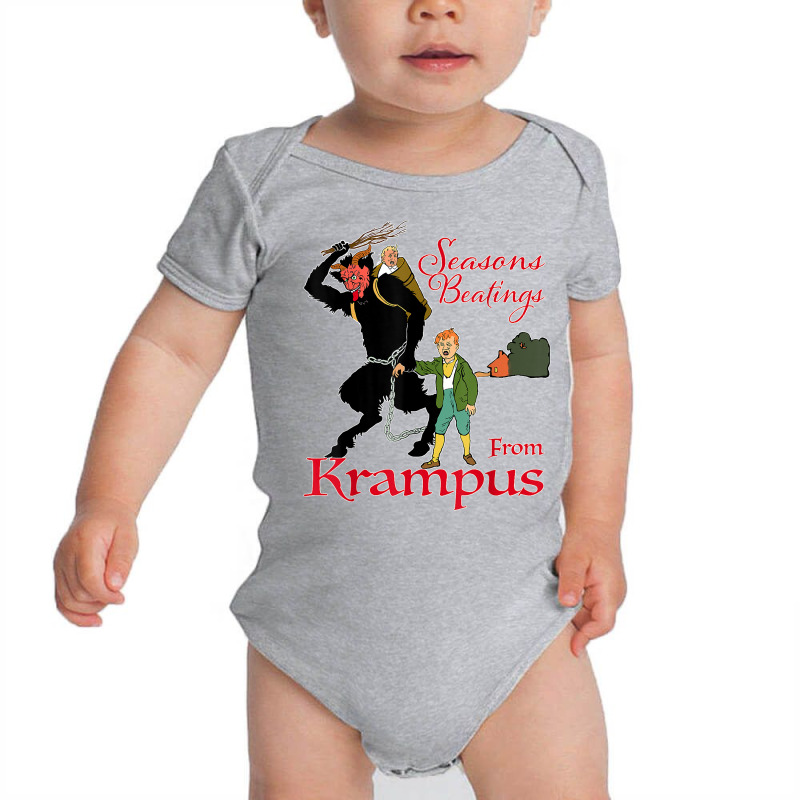 Seasons Beatings Christmas Krampus T Shirt Baby Bodysuit by gehnhe | Artistshot