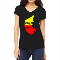 Kasturi Kannada Women's V-neck T-shirt | Artistshot