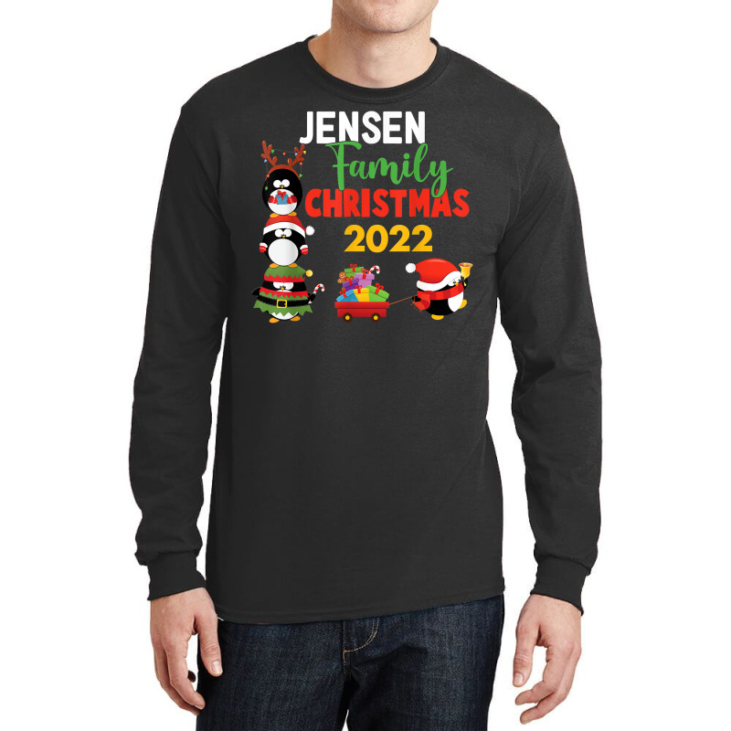 Jensen Family Name Gift   Jensen Family Christmas T Shirt Long Sleeve Shirts | Artistshot