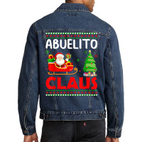 Xmas Tree Santa Christmas Costume Matching Abuelito Claus T Shirt Men Denim Jacket | Artistshot