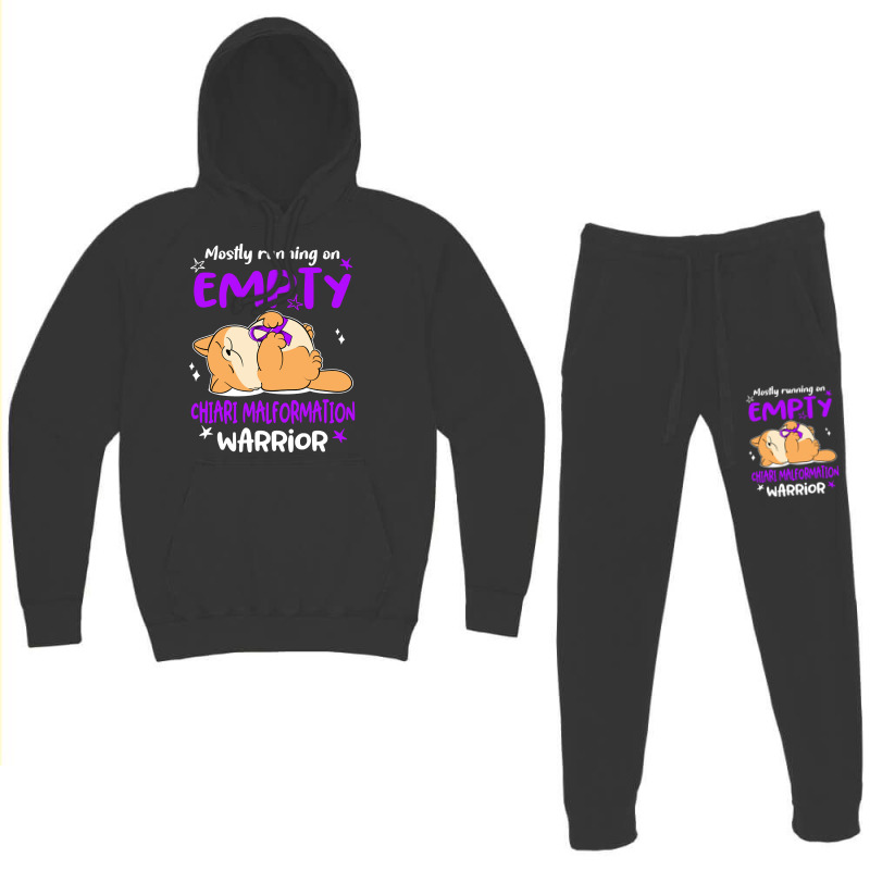 Mostly Running On Empty Chiari Malformation Warrior Hoodie & Jogger Set | Artistshot