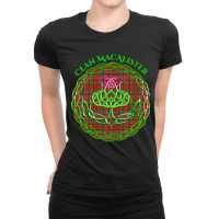 Macalister Scottish Tartan Celtic Thistle Ladies Fitted T-shirt | Artistshot