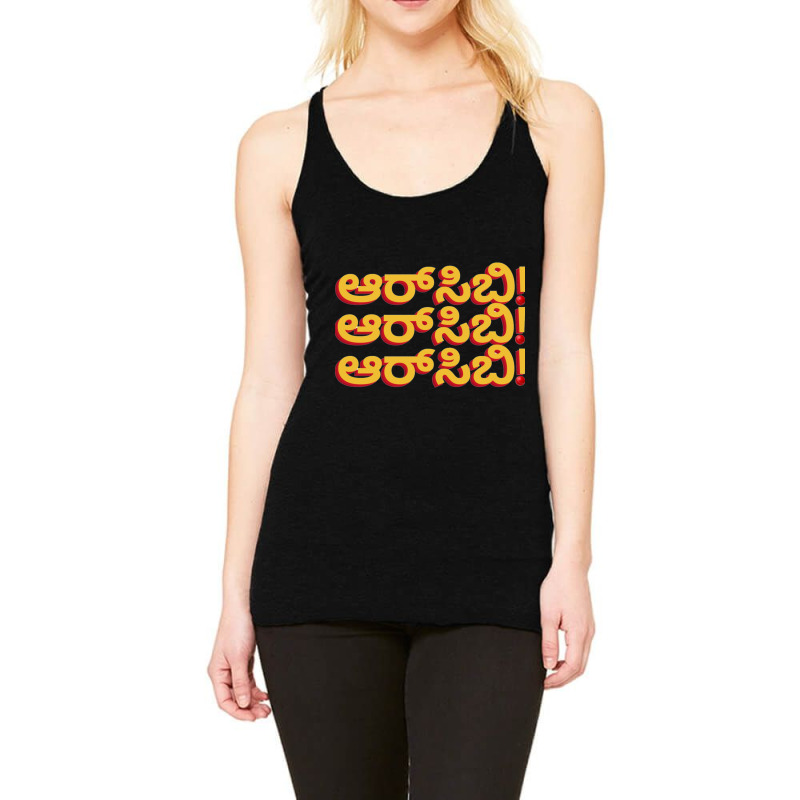 Rcb Kannada Racerback Tank by QUANVY | Artistshot