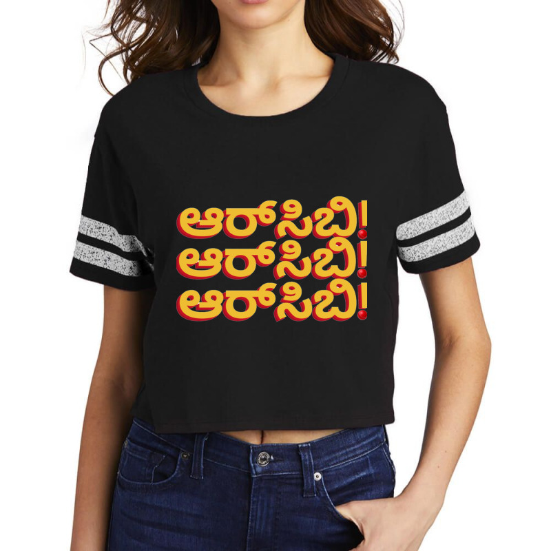 Rcb Kannada Scorecard Crop Tee by QUANVY | Artistshot