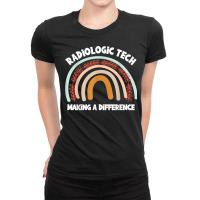 Radiologic Technologist Week Making Difference Boho Rainbow T Shirt Ladies Fitted T-shirt | Artistshot