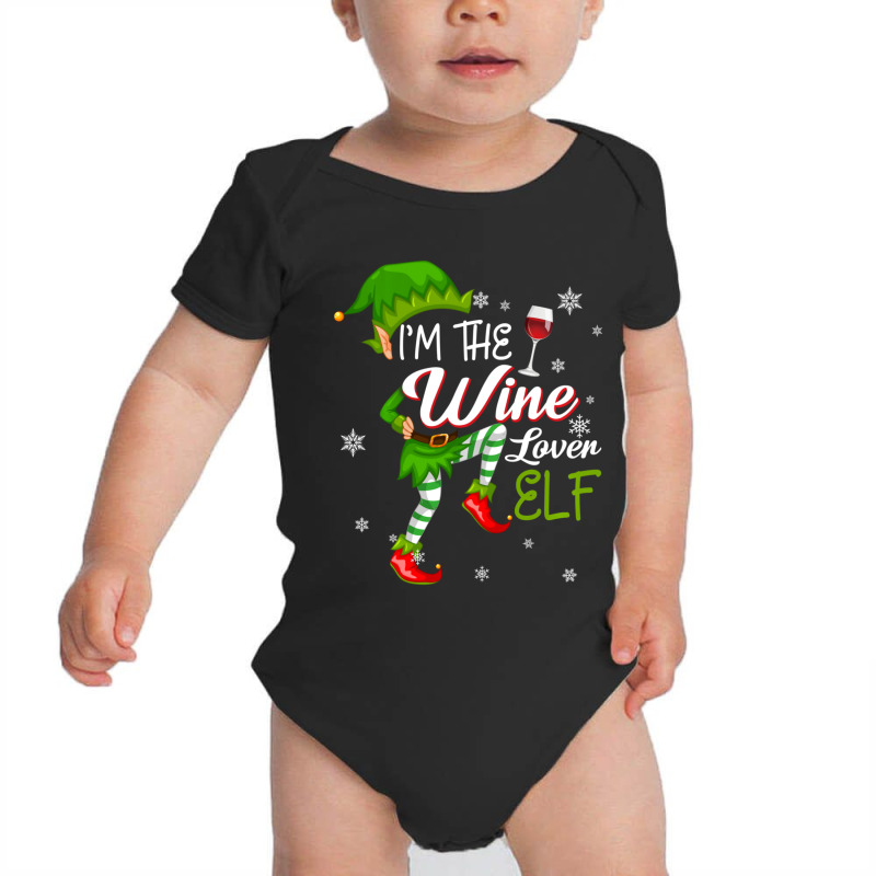 I'm The Wine Lover Elf Matching Family Christmas Shirts Baby Bodysuit by behindcedar22 | Artistshot