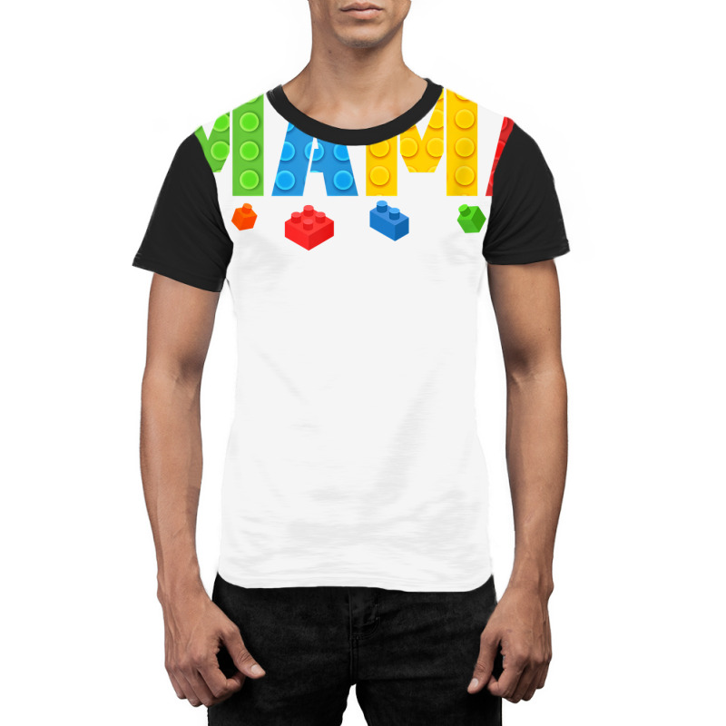 Mama Funny Blocks Master Builder Brick Builder Birthday T Shirt Graphic T-shirt | Artistshot