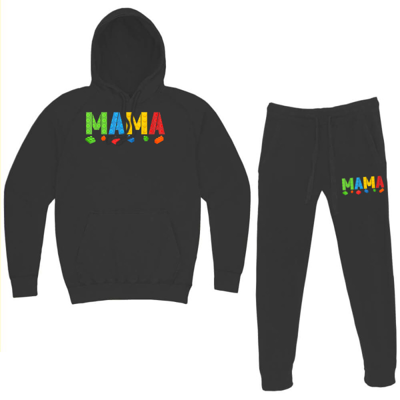 Mama Funny Blocks Master Builder Brick Builder Birthday T Shirt Hoodie & Jogger Set | Artistshot