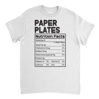 Thanksgiving Pjs For Family Paper Plates Nutrition Facts T Shirt Classic T-shirt | Artistshot