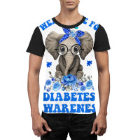 I Wear Blue For Diabetes Awareness Elephant Warrior Women T Shirt Graphic T-shirt | Artistshot