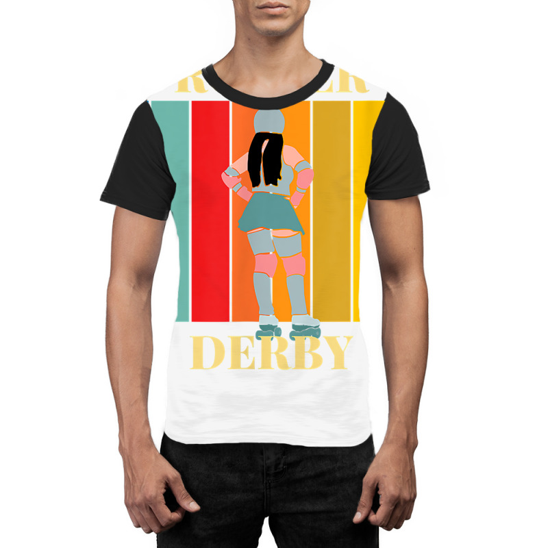 Roller Derby Skating Retro Vintage Skater Blocker T Shirt Graphic T-shirt by anitrasargisg5b | Artistshot