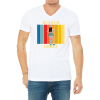 Roller Derby Skating Retro Vintage Skater Blocker T Shirt V-neck Tee | Artistshot