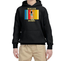 Roller Derby Skating Retro Vintage Skater Blocker T Shirt Youth Hoodie | Artistshot