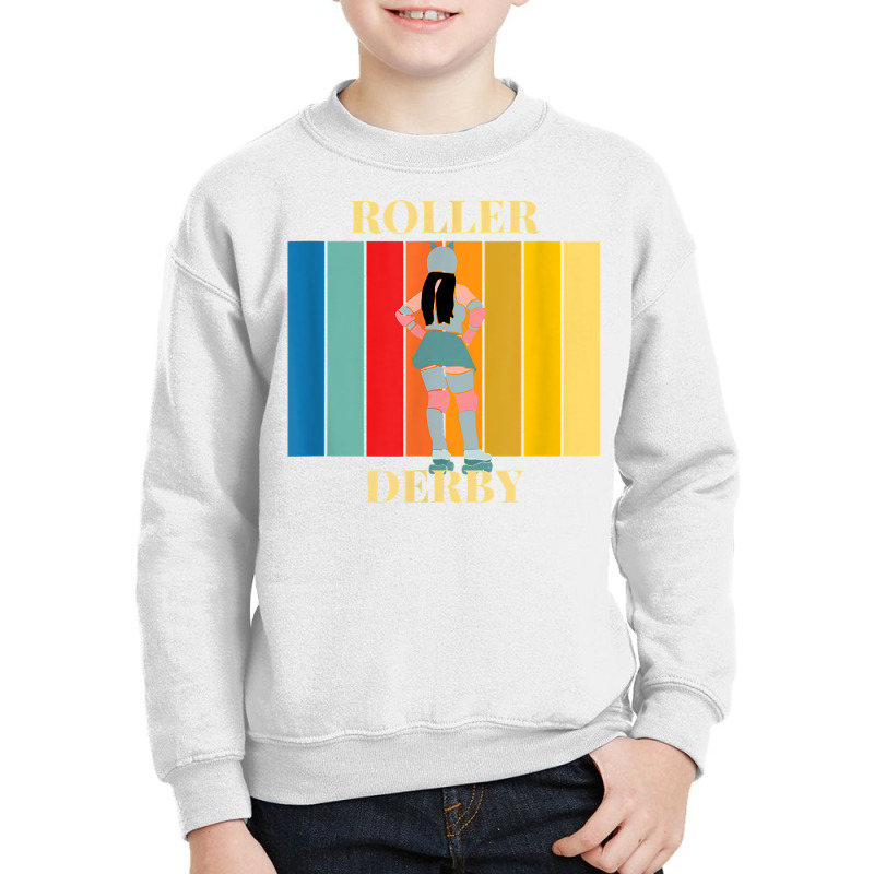 Roller Derby Skating Retro Vintage Skater Blocker T Shirt Youth Sweatshirt by anitrasargisg5b | Artistshot