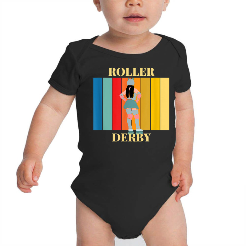 Roller Derby Skating Retro Vintage Skater Blocker T Shirt Baby Bodysuit by anitrasargisg5b | Artistshot