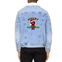 Merry Squidmas Christmas Unisex Sherpa-lined Denim Jacket | Artistshot