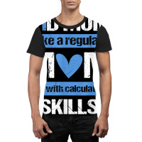 T1d Mom Calculating Skills Type 1 Diabetes Awareness T Shirt Graphic T-shirt | Artistshot