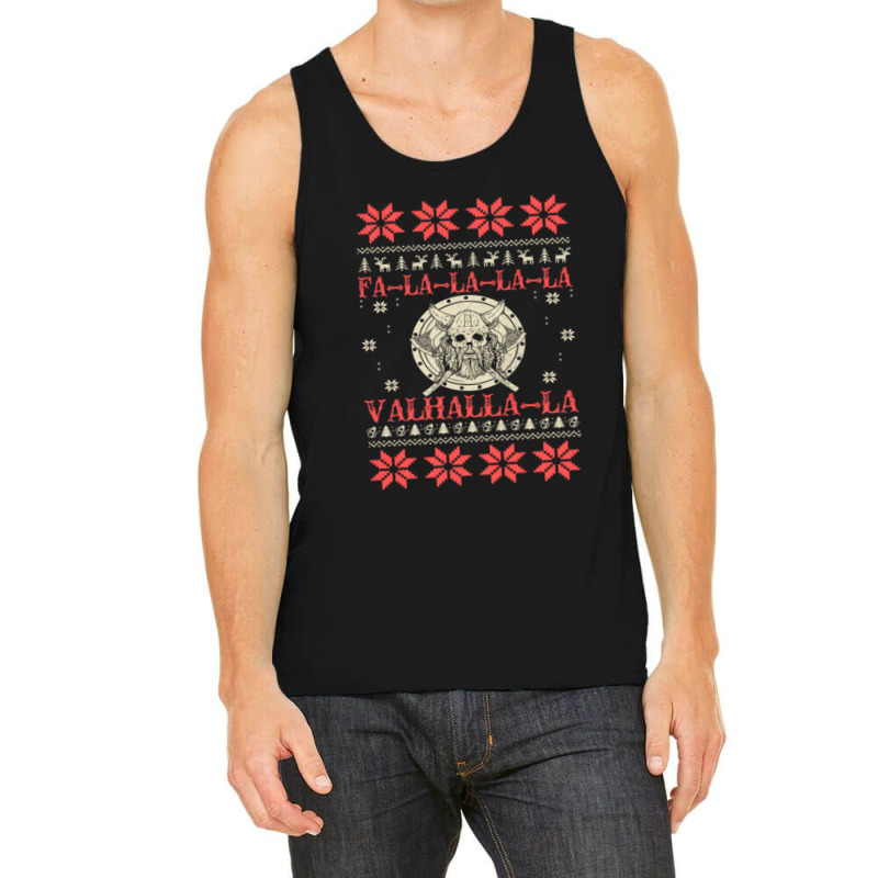 Merry Viking Ugly Christmas Sweater Funny Tshirt Tank Top | Artistshot