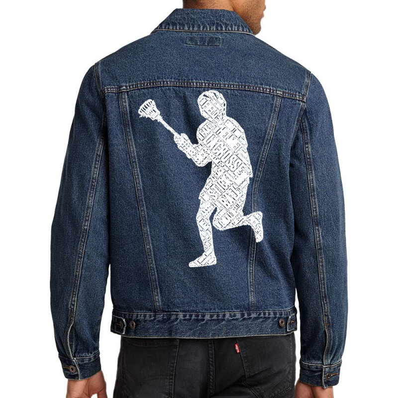 Funny Lacrosse Lover Gift T  Shirt Funny Graphic Lacrosse Ball Stick S Men Denim Jacket by aboehm | Artistshot