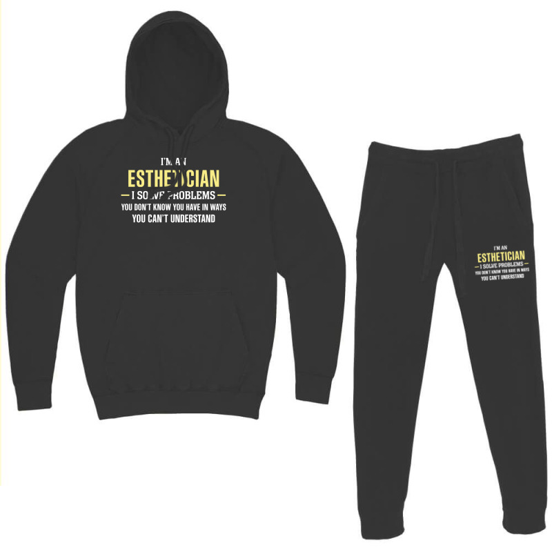 Esthetician I Solve Problems Funny Gift Hoodie & Jogger Set | Artistshot