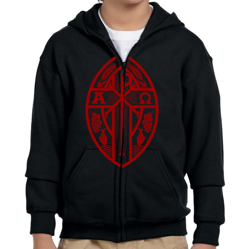 Monogram Of Jesus Christ - Chrismon-jvamf Youth Zipper Hoodie by Jerhogen528 | Artistshot