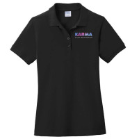 Karma Is My Boyfriend 6 Ladies Polo Shirt | Artistshot