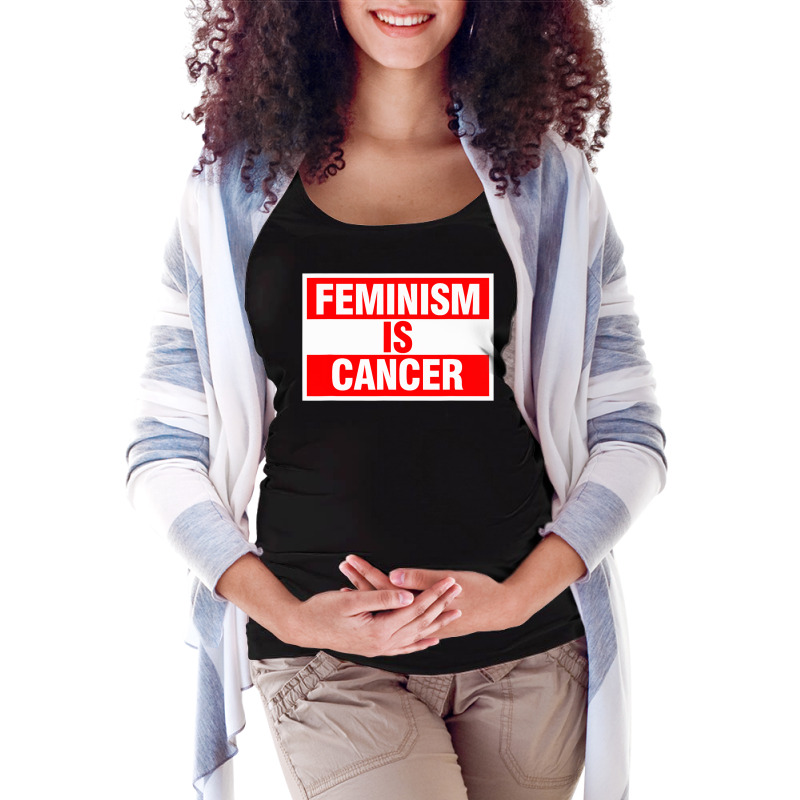 Mens Feminism Is Cancer Shirt Maternity Scoop Neck T-shirt by tamkyfashions | Artistshot