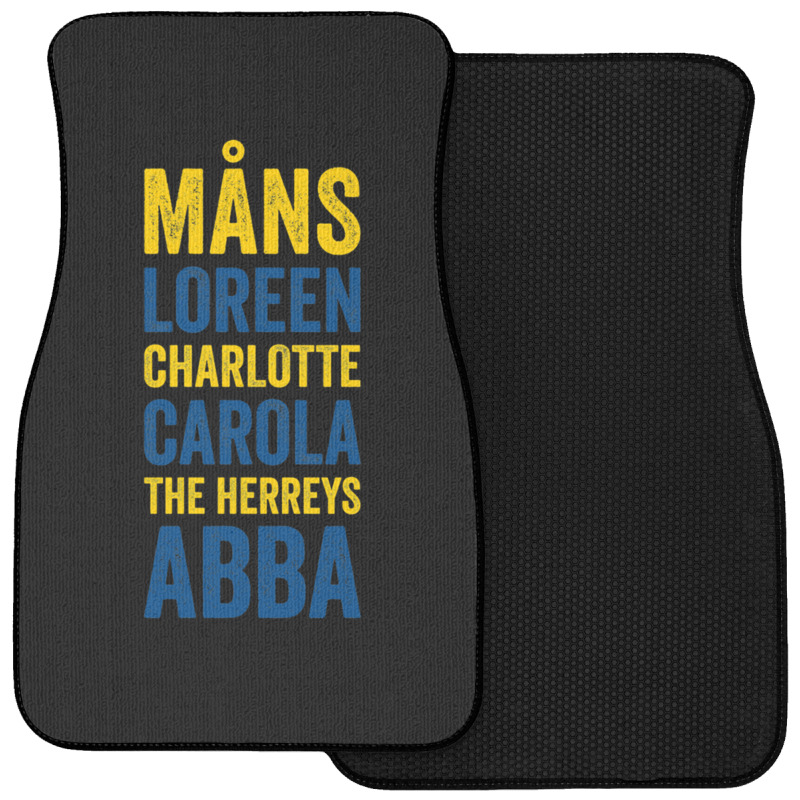 Esc Winning Artists [sweden] Front Car Mat | Artistshot