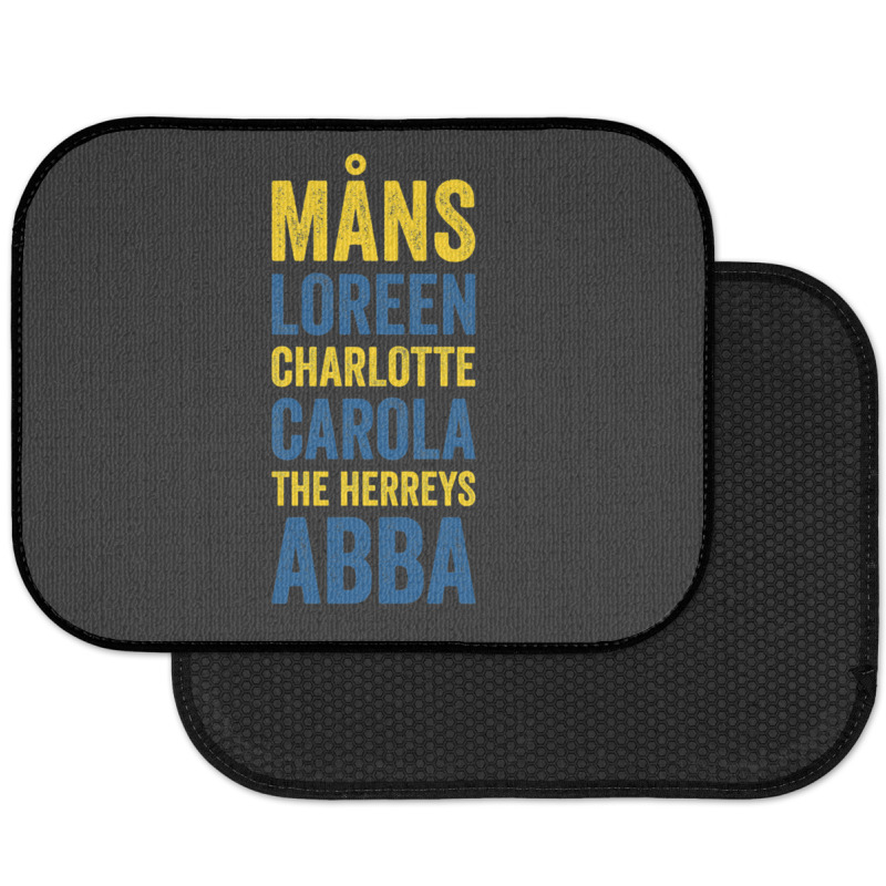 Esc Winning Artists [sweden] Rear Car Mat | Artistshot