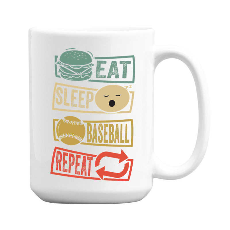 Eat Sleep Baseball Repeat-fzlac 15 Oz Coffee Mug | Artistshot