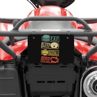 Eat Sleep Baseball Repeat-fzlac Atv License Plate | Artistshot