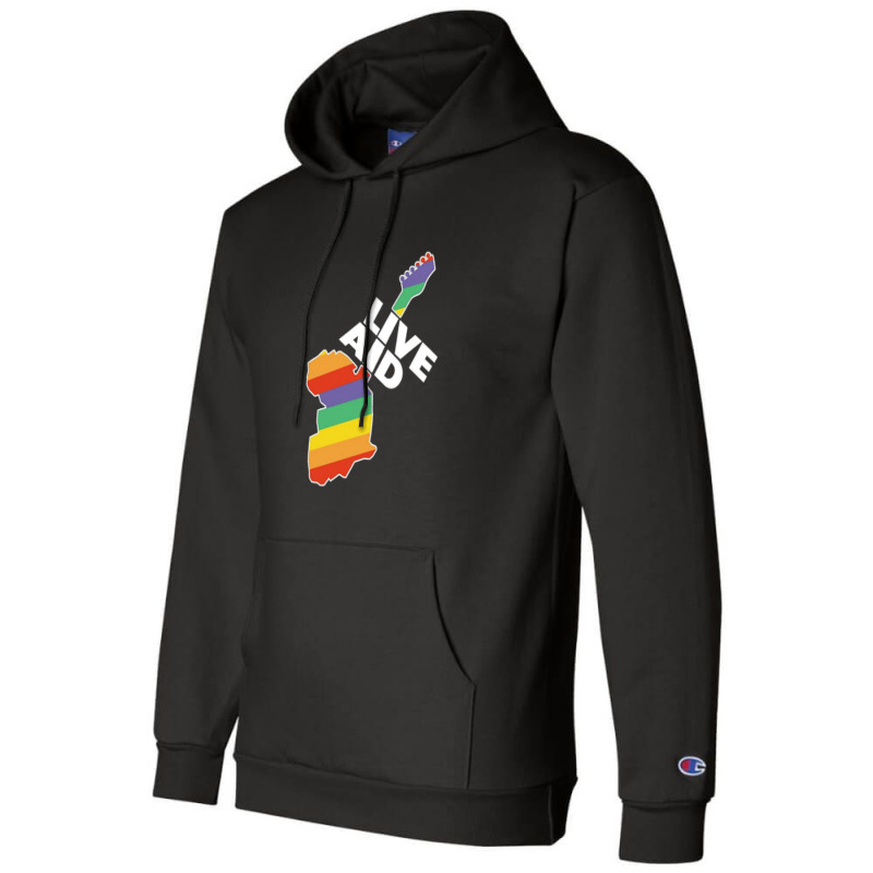 Live Aid Champion Hoodie by SandraWarren | Artistshot