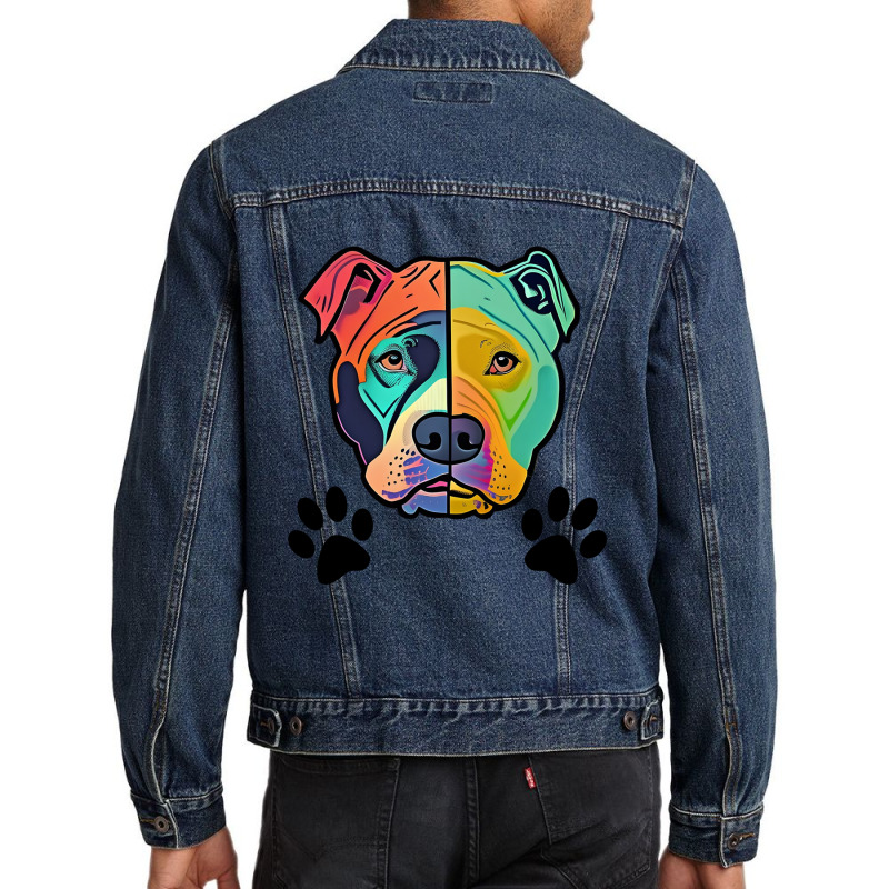 Dog Bread - Circle Men Denim Jacket by lorismerch | Artistshot