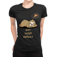 Eat Sleep Repeat-eqxr3 Ladies Fitted T-shirt | Artistshot