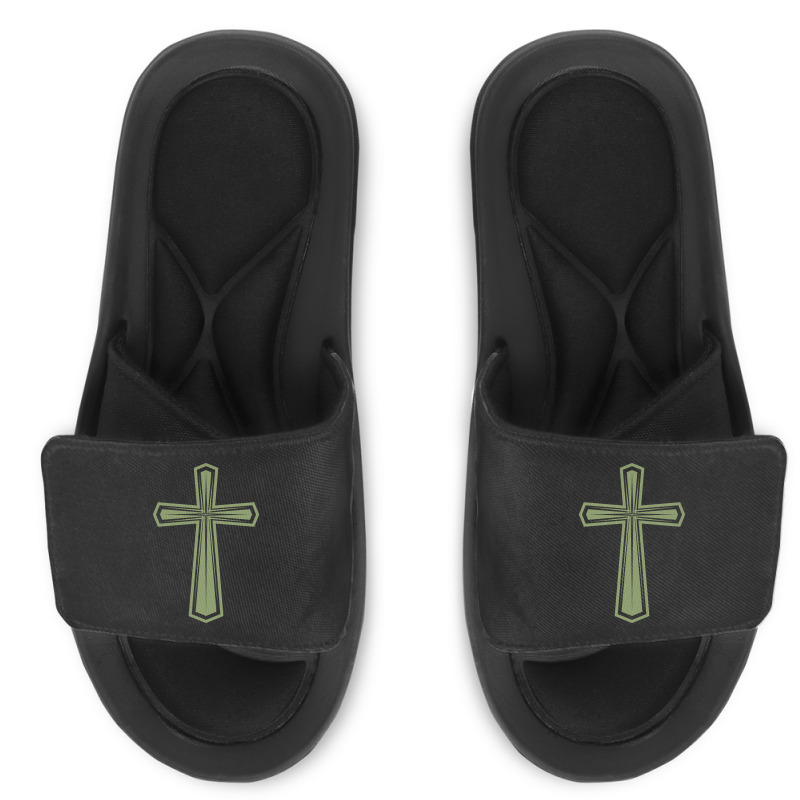 Cross Of The Lord-1mhe7 Slide Sandal | Artistshot