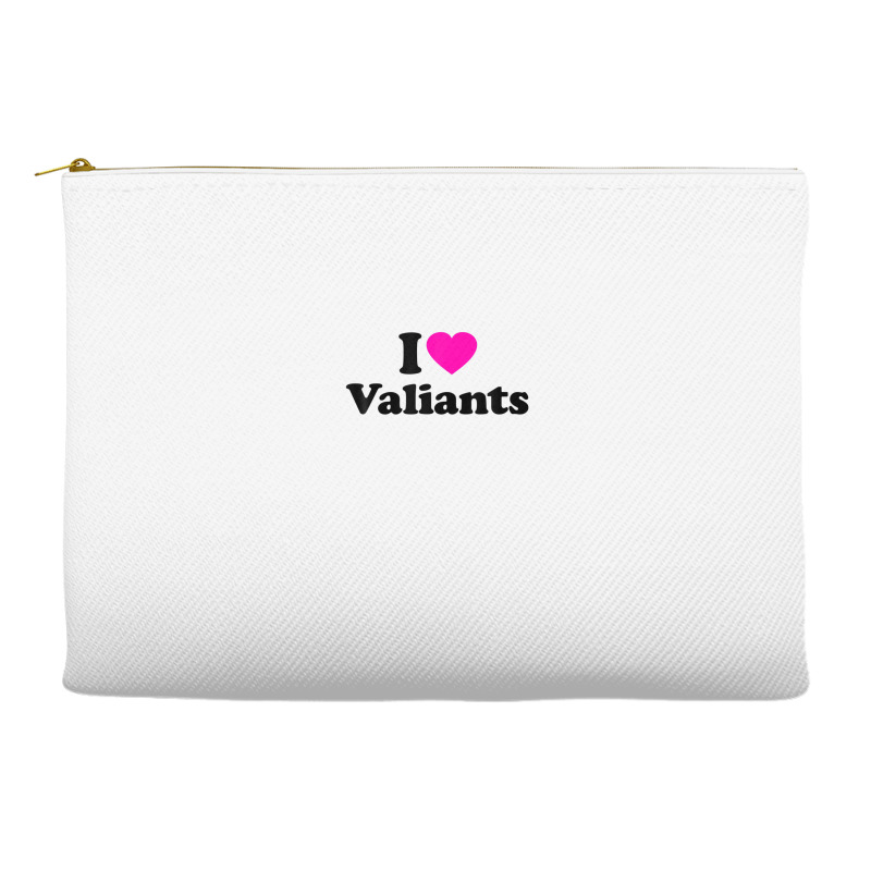 Valiants Love Heart College University Alumni Accessory Pouches | Artistshot