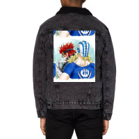 One Piece Eustass Captain Kid And Killer Graphic Unisex Sherpa-lined Denim Jacket | Artistshot