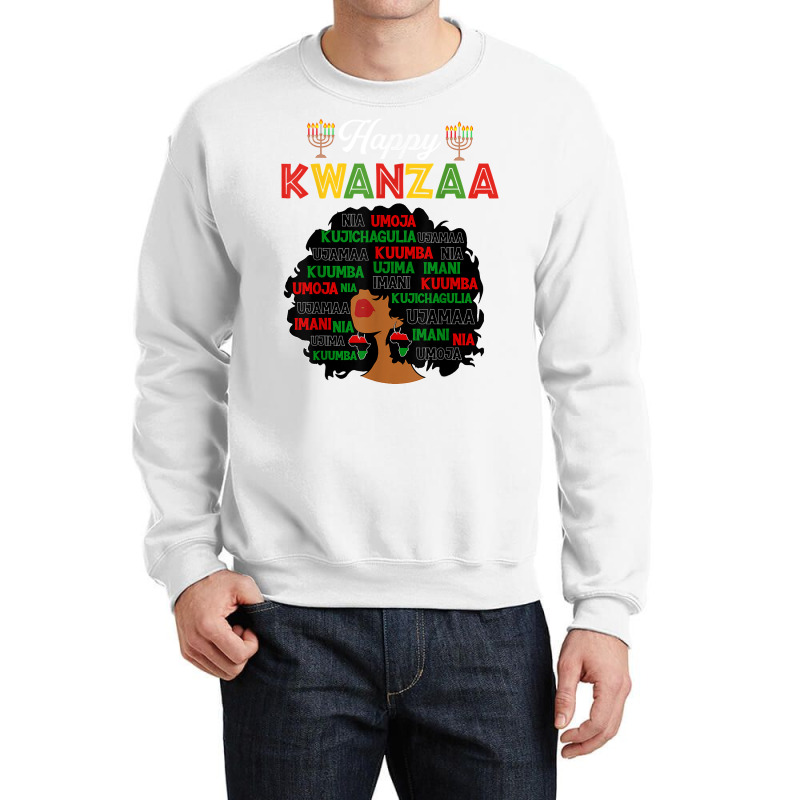 Happy Kwanzaa Decorations African American Seven Principles T Shirt Crewneck Sweatshirt by kadejahdomenick | Artistshot