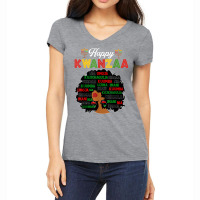 Happy Kwanzaa Decorations African American Seven Principles T Shirt Women's V-neck T-shirt | Artistshot