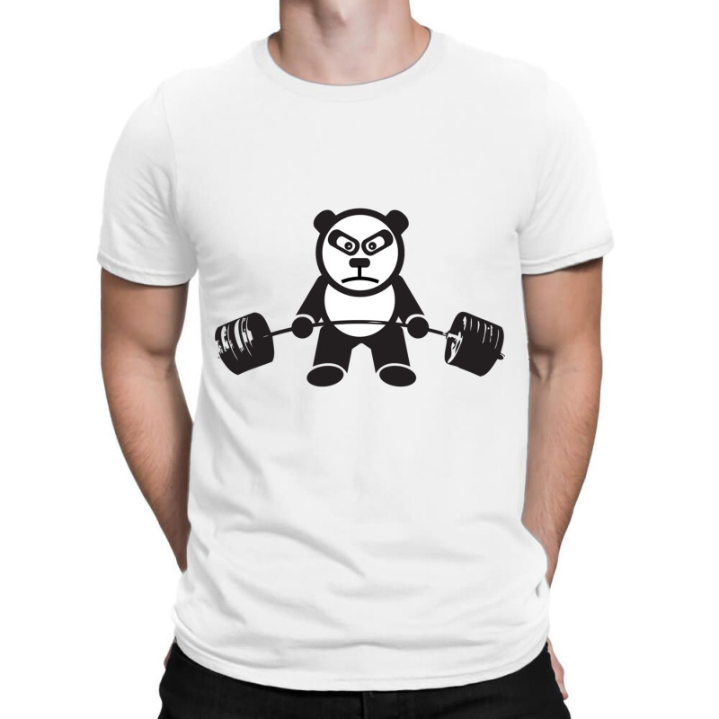 Cute Panda Bear Weightlifting  Deadlift T-shirt | Artistshot